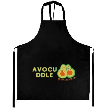 Discover funny avocado logo Aprons