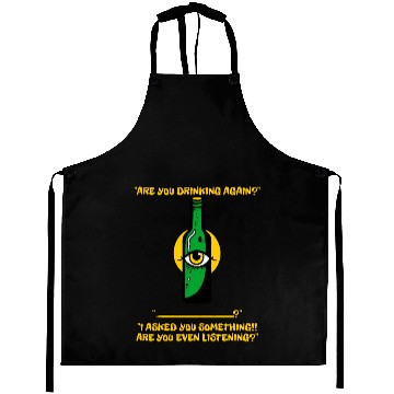Discover your partner or wife with you - drinking beer Aprons