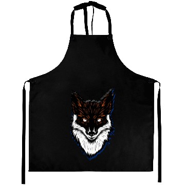 Discover Vector illustration of fox head Aprons classique