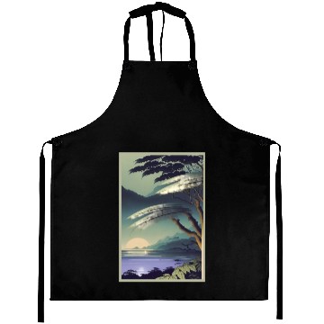 Discover Experience the Serenity of Rainforest Night Aprons