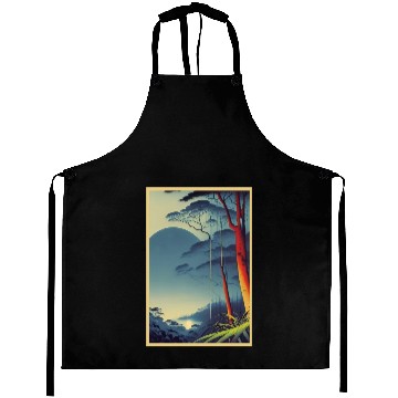Discover Get Closer to Nature with Rainforest Night Poster Aprons