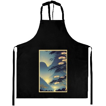 Discover Magic of Rainforest Night Poster Aprons