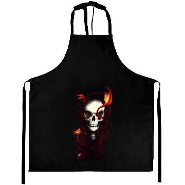 Discover Ensnared Horror Skull Entwined in Red Plants Aprons