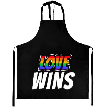 Discover Pride LGBTQ. Love wins Aprons