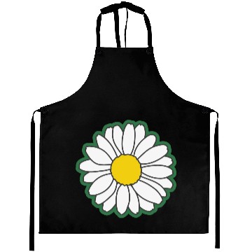 Discover green daisy flower Aprons