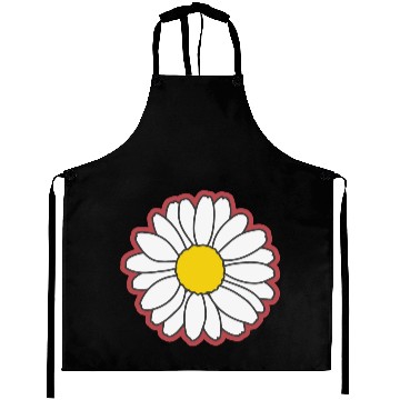 Discover red daisy flower Aprons
