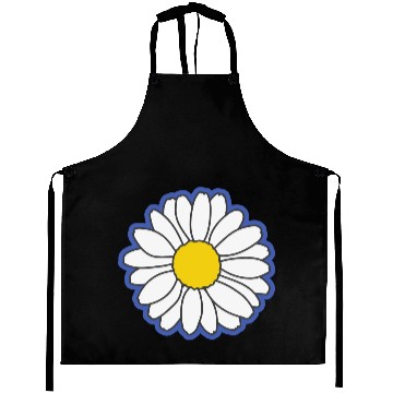 Discover blue daisy flower Aprons