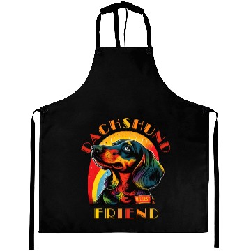 Discover Dachshund The Best Friend Aprons