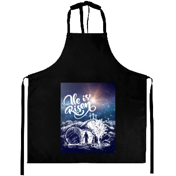 Discover He Is Risen!Jesus,Easter, Bright & Morning Star Aprons