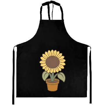 Discover Sunflower Pot Flower Aprons
