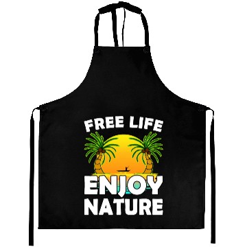 Discover Free Life Enjoy Nature Aprons