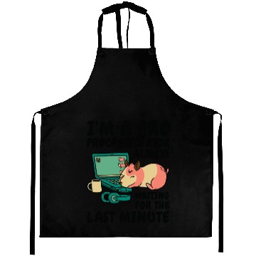 Discover Procrastinating Hamster Procrastinator Time Pet Aprons