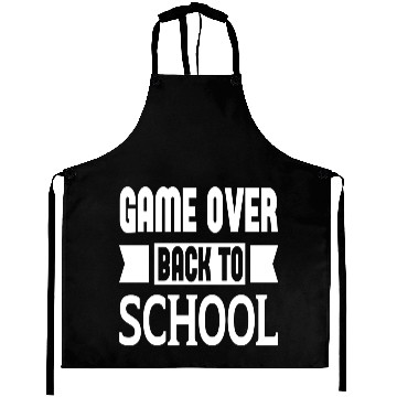 Discover Game Over Back To School Aprons