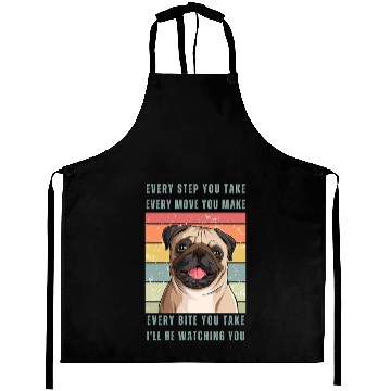 Discover Every Bite You Take - Pug Aprons
