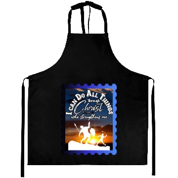Discover I Can Do All Things Through Christ.Bible, Sunset Aprons