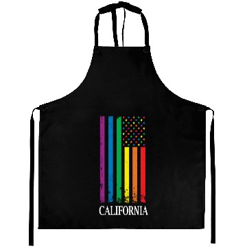 Discover California Pride Month Pride Flag LGBT Community L Aprons