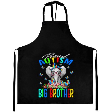 Discover Proud Autism Big Brother Elephant Aprons
