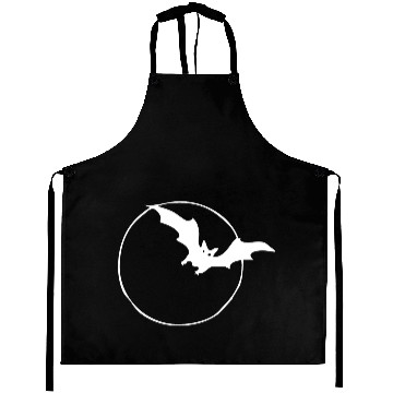 Discover Bat & Moon White Aprons