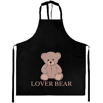 Discover Lover Bear Cool design fashionable summer 100% Aprons
