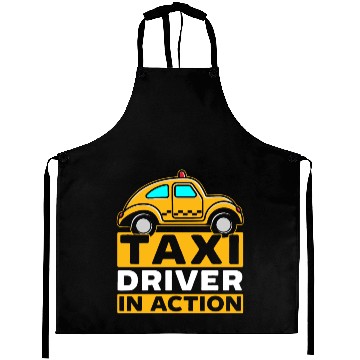 Discover Taxi Driver In Action Taxicab Cab Driver Cabbie Aprons