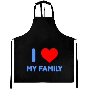 Discover I Love My Family Aprons