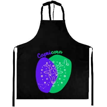 Discover Cosmic Climb A Minimalist Capricorn Design Aprons