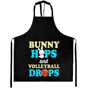 Discover Easter Volleyball Bunny Holiday Rabbit Sport Aprons