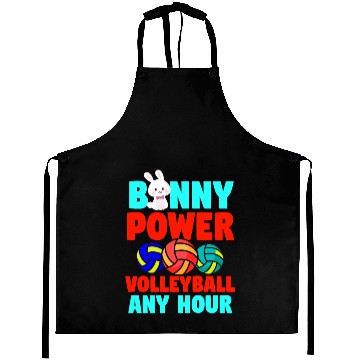 Discover Easter Volleyball Bunny Holiday Rabbit Sport Aprons