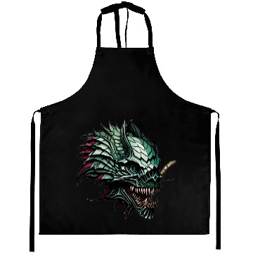 Discover Sharp toothed Menace A Scaly Green Monster Aprons