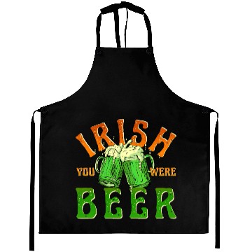 Discover IRISH YOU WERE BEER FUNNY Aprons