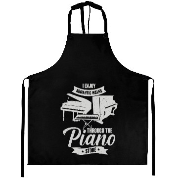 Discover I Enjoy Romantic Walks Through The Piano Store Aprons