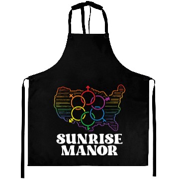 Discover Sunrise Manor Pride Flag Pride Month LGBTQ Flag Aprons