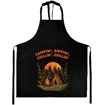 Discover Campin Chillin Grillin Camping Food Camper Foodie Aprons