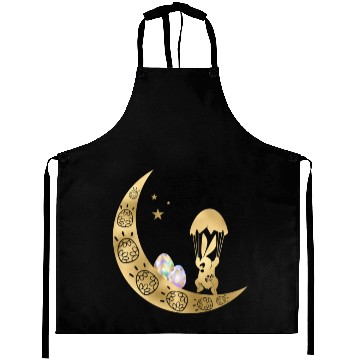 Discover Happy Easter | Golden Cute Bunny With Egg Aprons