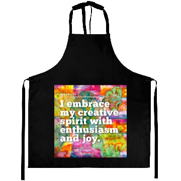 Discover i embrace my creative spirit Aprons
