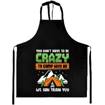 Discover Funny Camping Trip Vacation Friends Camper Gift Aprons
