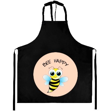 Discover BEE HAPPY - MENTAL HEALTH STICKER Aprons