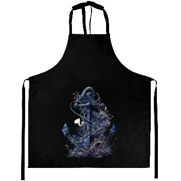 Discover navy sailing anchor Aprons