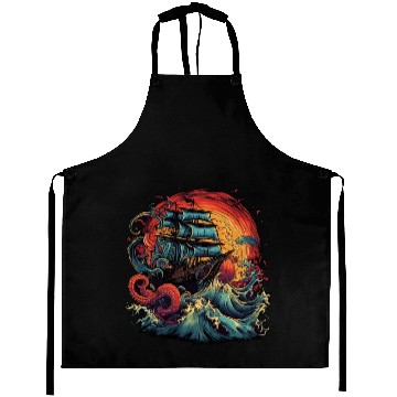 Discover Pirate Ship vs The Kraken Aprons