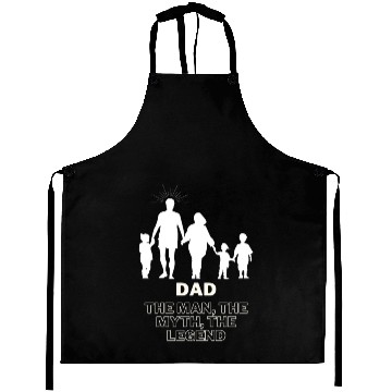 Discover Dad, the man, the myth, the legend Aprons