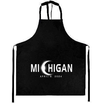 Discover Michigan Eclipse Souvenir April 8th 2024 Aprons