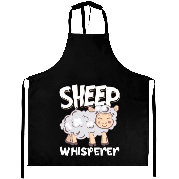 Discover Funny Sheep Barn Farmer Farming Sheep Lover Aprons