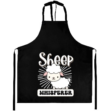 Discover Funny Sheep Barn Farmer Farming Sheep Lover Aprons