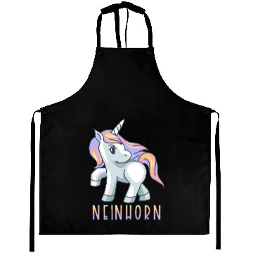 Discover Unicorn Angry Unicorn Bad Mood Aprons