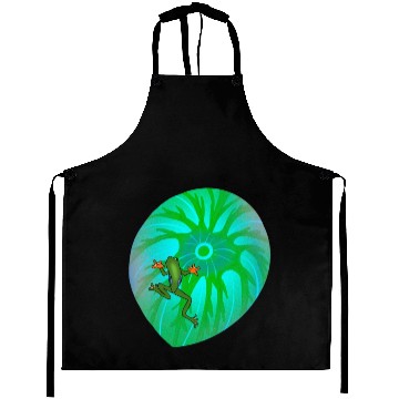 Discover Frog on a Leaf Aprons