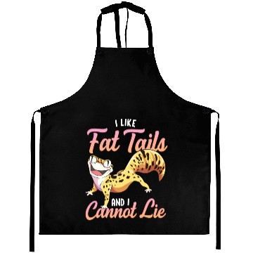 Discover I Like Fat Tails Funny Leopard Gecko Aprons