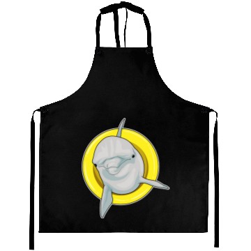 Discover Dolphin Swimming Lifebuoy Aprons