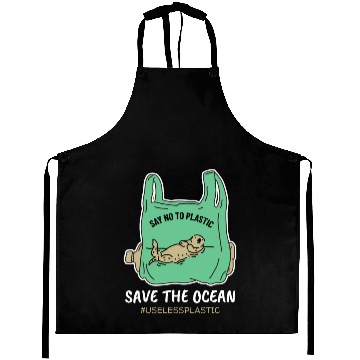 Discover Save The Ocean Seal Save The Earth Environment Aprons
