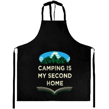 Discover Camping Is My Second Home Camper Sayings Camp Quot Aprons