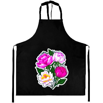 Discover Peony Flower Art Aprons